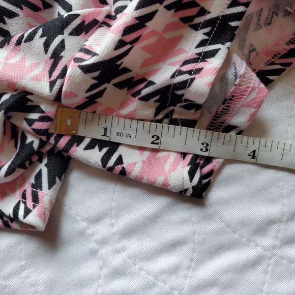 Jolie & Joy size 2x pink black plaid Houndstooth Mini Skort - Picture 9 of 10